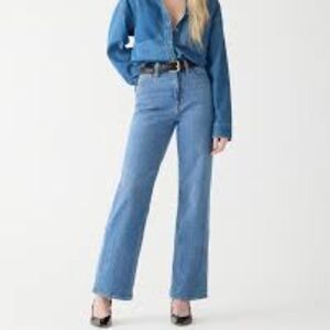 J. Crew Classic Denim Wide Leg Jeans